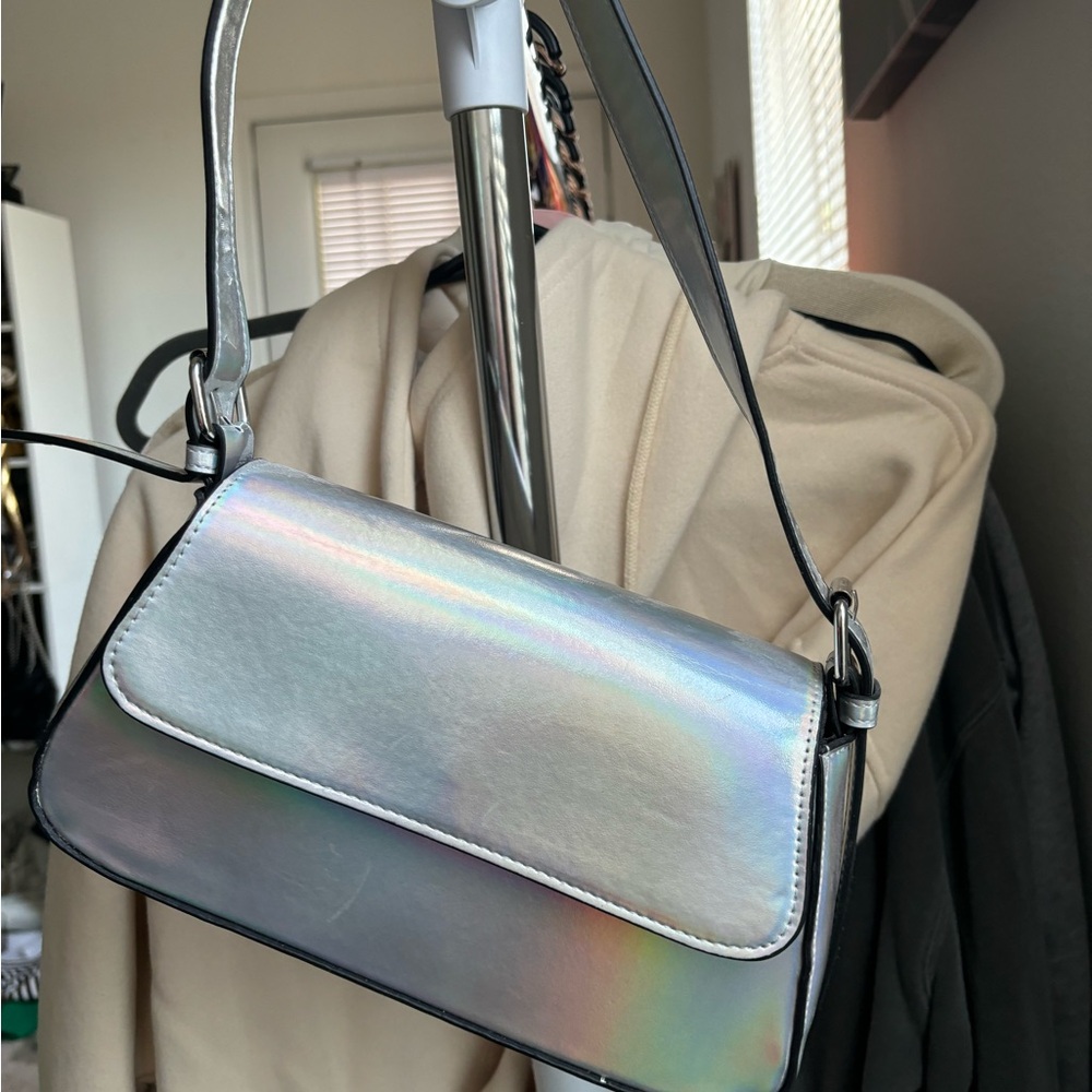 **NEVER WORN** vegan est 2005 purse holographic bag